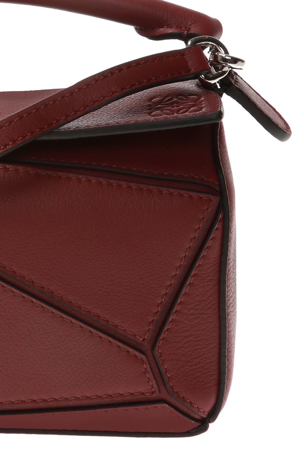 Burgundy 'Puzzle Mini' shoulder bag Loewe